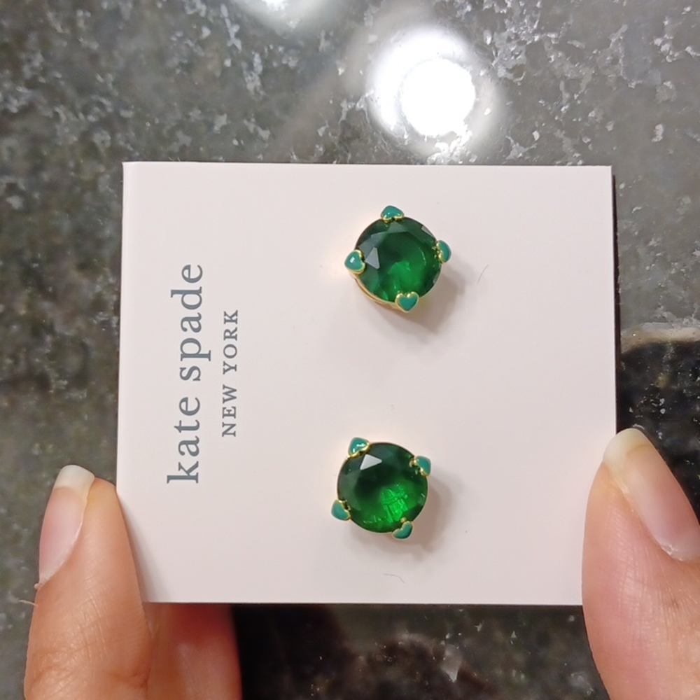 Kate spade emerald earrings